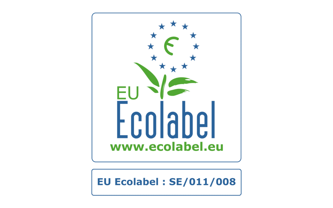 Lessebo Recycled is awarded with EU Ecolabel