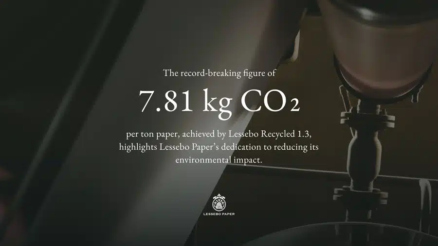 Recycled Paper Redefined: Lessebo Recycled 1.3 Boasts Ultra-Low CO2 Emissions